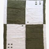 Contemporary Green and White Rug - 352 x 254 cm
