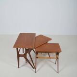 Danish nesting tables designed by Johannes Andersen for Silkeborg, 1960s