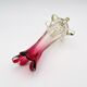 Murano Sommerso Vase Sculpture "Chambord" – Ruby Red & Champagne