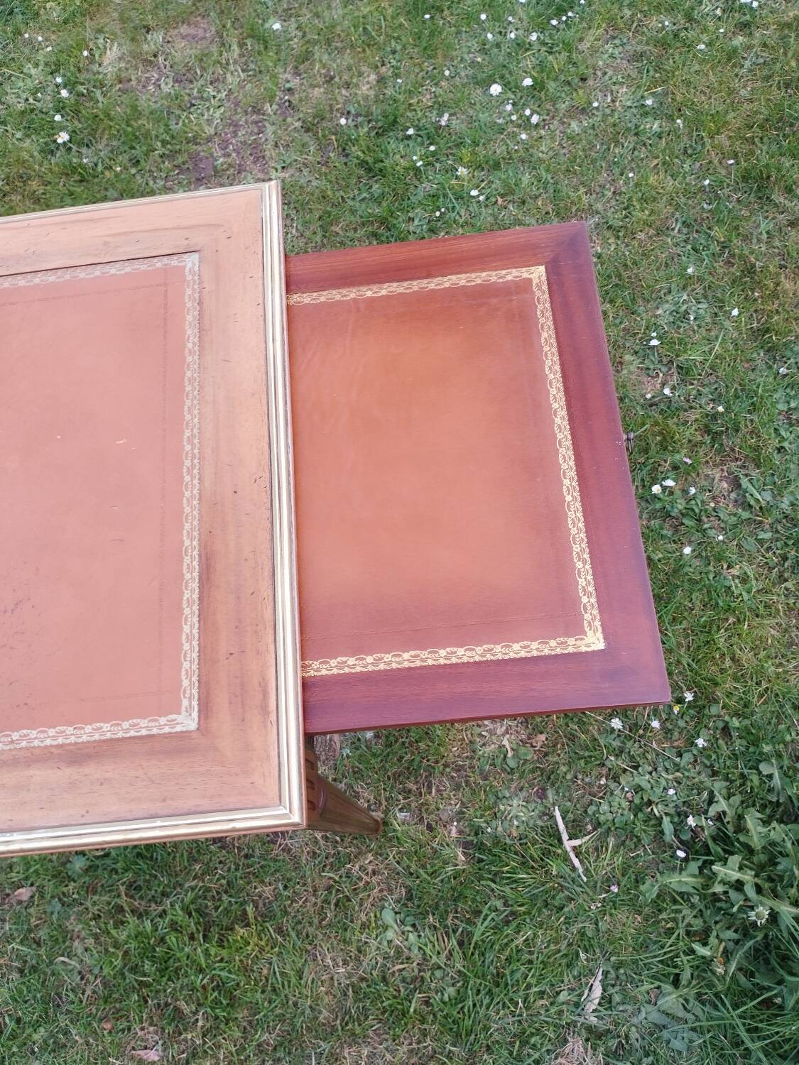 Antique Louis XVI style desk with drawers