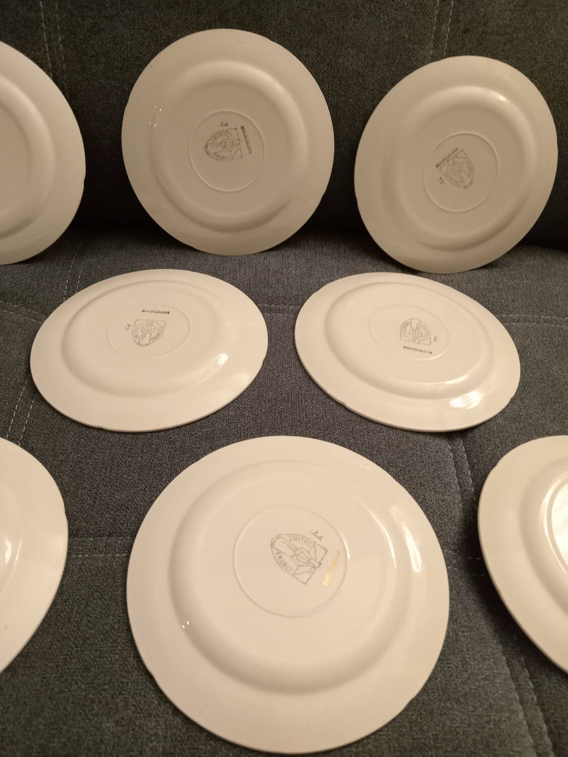 Lot d'assiettes à desserts vintage