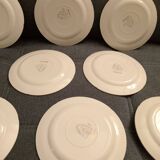 Lot d'assiettes à desserts vintage