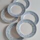 Set of 6 iron earthenware plates
