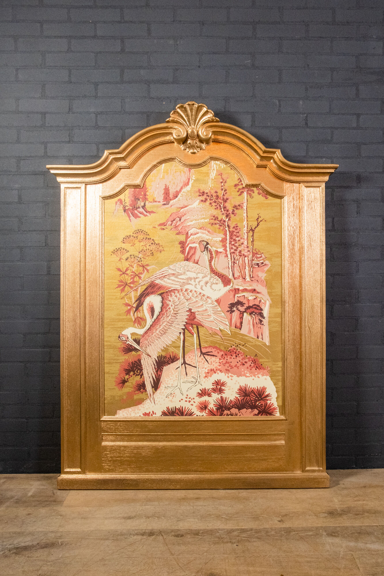 Panneau mural Flamant rose 1970