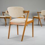 Dining Chairs Model 42 in Teak, Kai Kristiansen for Schou Andersen, 1960s,