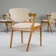 6 chaises en teck modèle 42 par Kai Kristiansen pour Schou Andersen, 1960