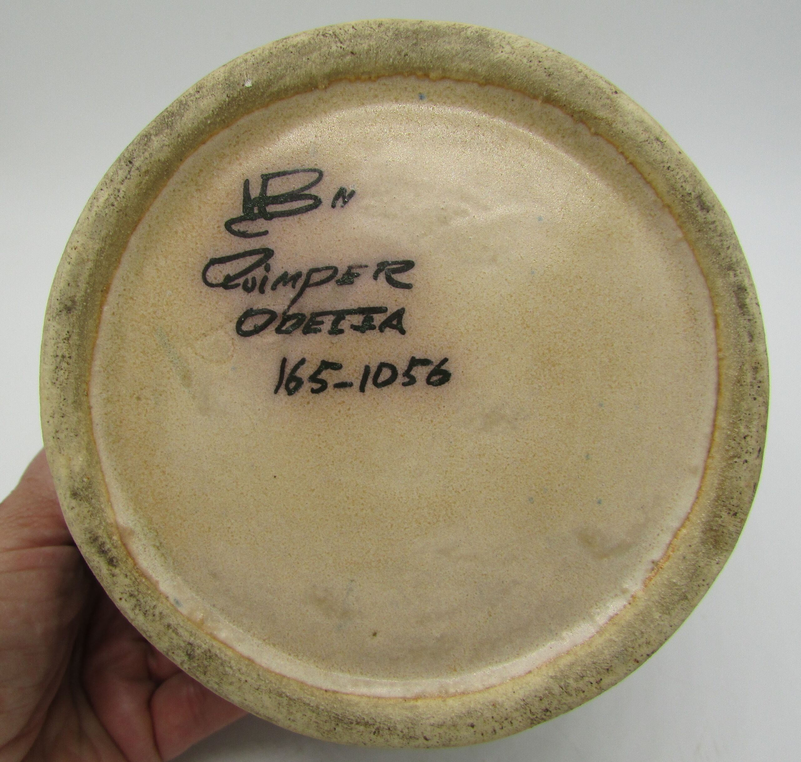 Odetta HB Quimper art-deco sandstone vase