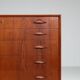 Johannes Sorth chest of drawers in teak Nexo Mobelfabrik Denmark 1960