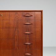 Commode Johannes Sorth en teck Nexo Mobelfabrik Danemark 1960
