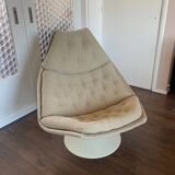 Fauteuil lounge d'Artifort modèle F588 par Geoffrey Harcourt, 1960