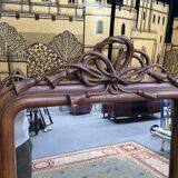 Louis Philippe period mirror with pediment  85x153cm