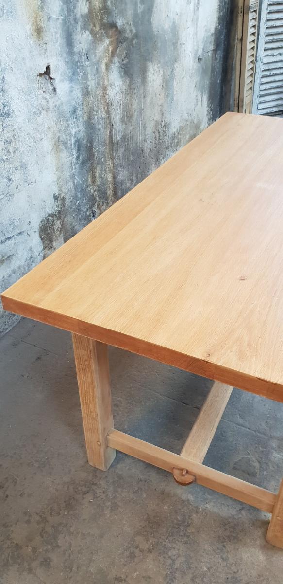 Farm table with extension cord