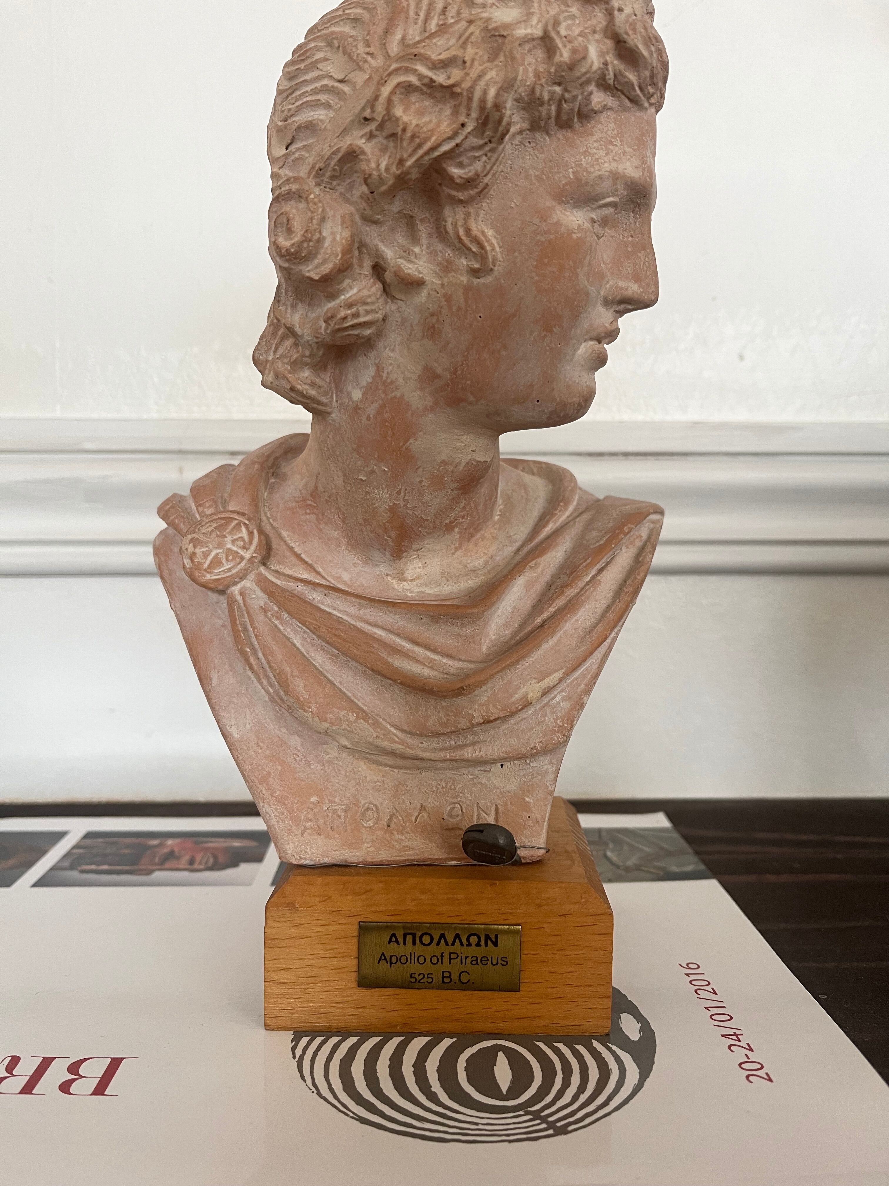 Terracotta bust of Apollo