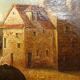 Old Dutch School Painting Countryside and Peasants