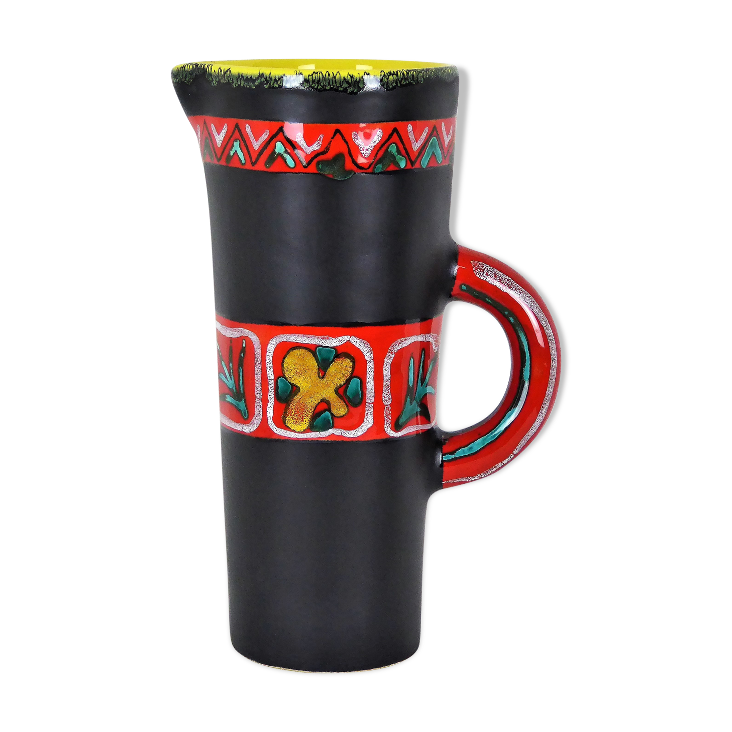 Ceramic pitcher vase Fourmentin Vallauris 1950