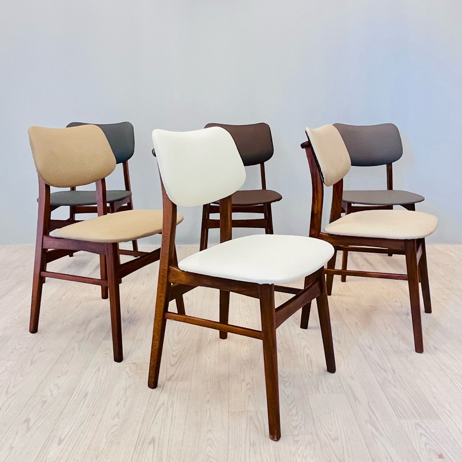 Six dining chairs