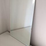Vintage rectangular bevelled mirror, 1970s - 60x42cm