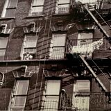 A suspended look Apartment fire escape New York City – 1953