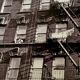A suspended look Apartment fire escape New York City – 1953