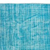(147x262 cm) Traditional Vintage Hand Knotted Central Anatolian Area Rug Over-Dyed TEK0626
