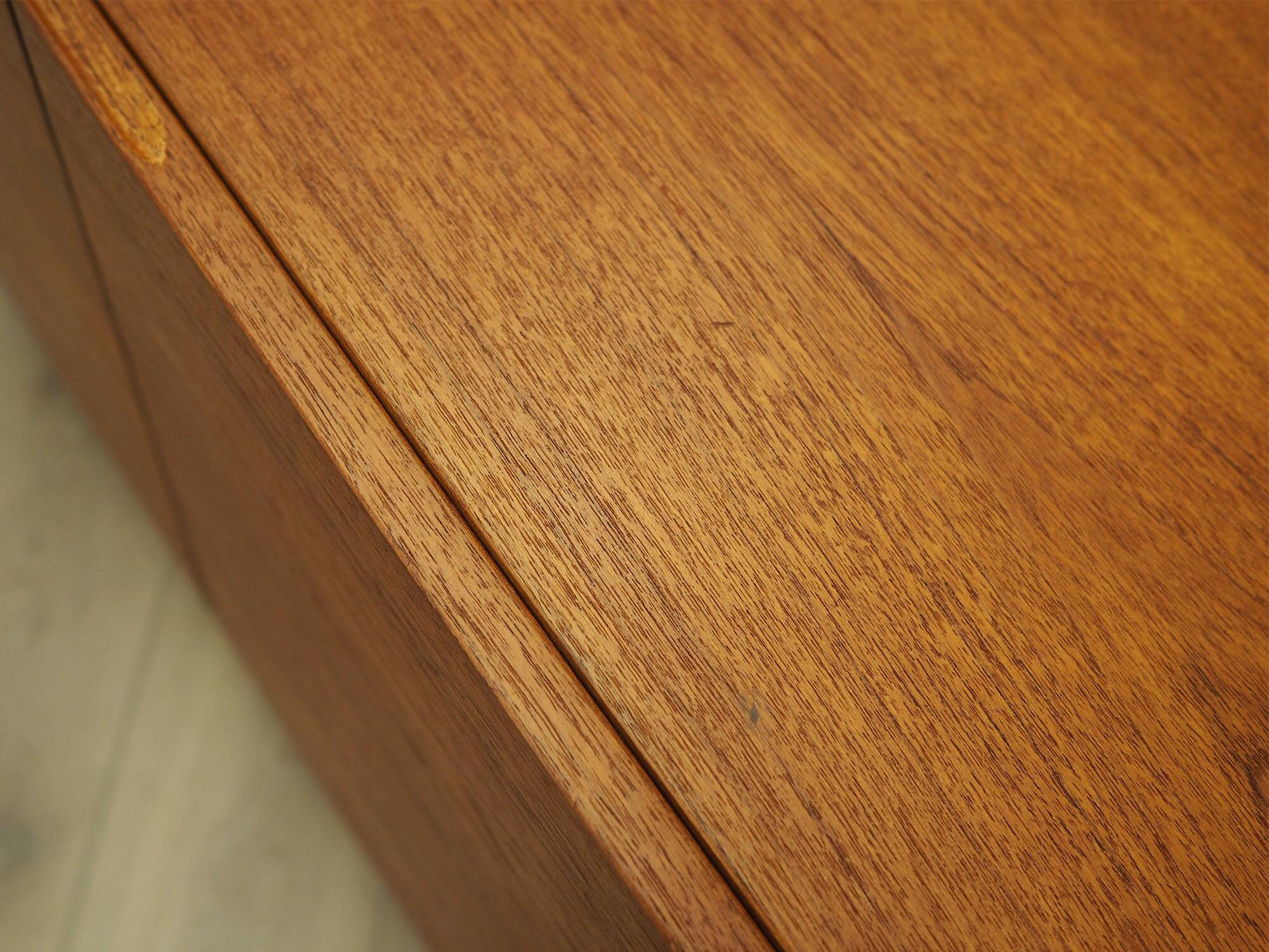Danish teak cabinet with adjustable shelves, 1960s