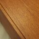 Danish teak cabinet with adjustable shelves, 1960s