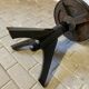 Leather and chain piano stool 1930
