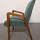 Pair of free span bridges armchairs from the 50s