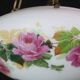 Vintage Glass Chandelier with Floral Decorations, Gallè Style, 1960