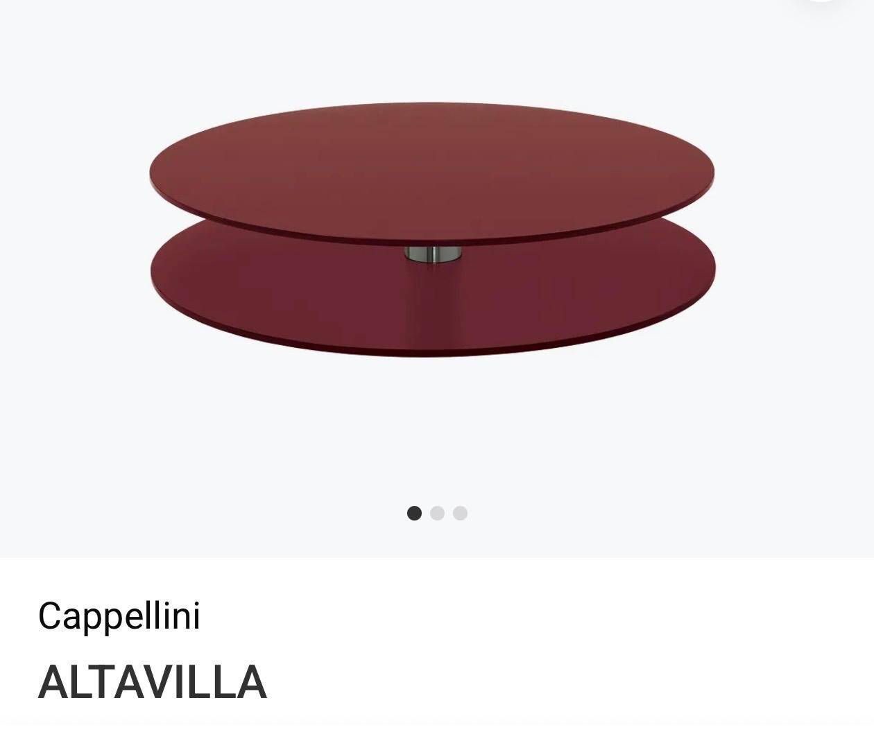 Table basse altavilla design studio cappellini