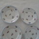 6 dessert plates decorated small porcelaiene flowers Sologne LAMOTTE