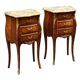 Paire de tables de chevet de style Louis XV en bois de rose.