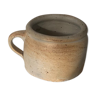 Pot cover with vintage sandstone handle