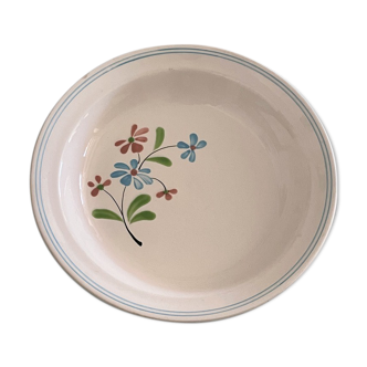 Old dish with floral décor