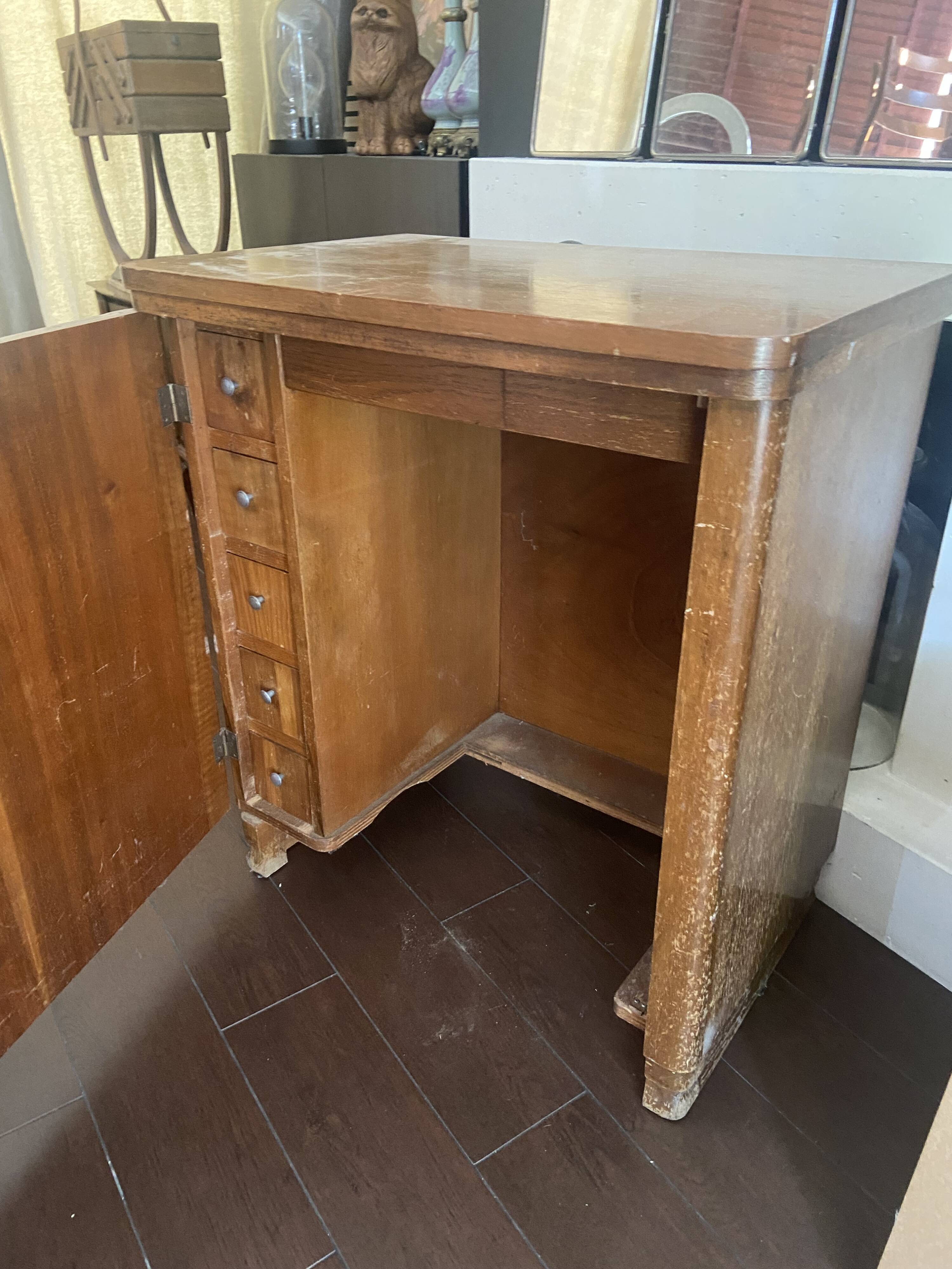 Vintage dressmaker's furniture in its original condition
