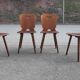 Chaises brutalistes bistrot