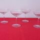 Lot 6 coupes à champagne cristal ciselé  H. 11,5 cm Diamètre bord sup.10 cm