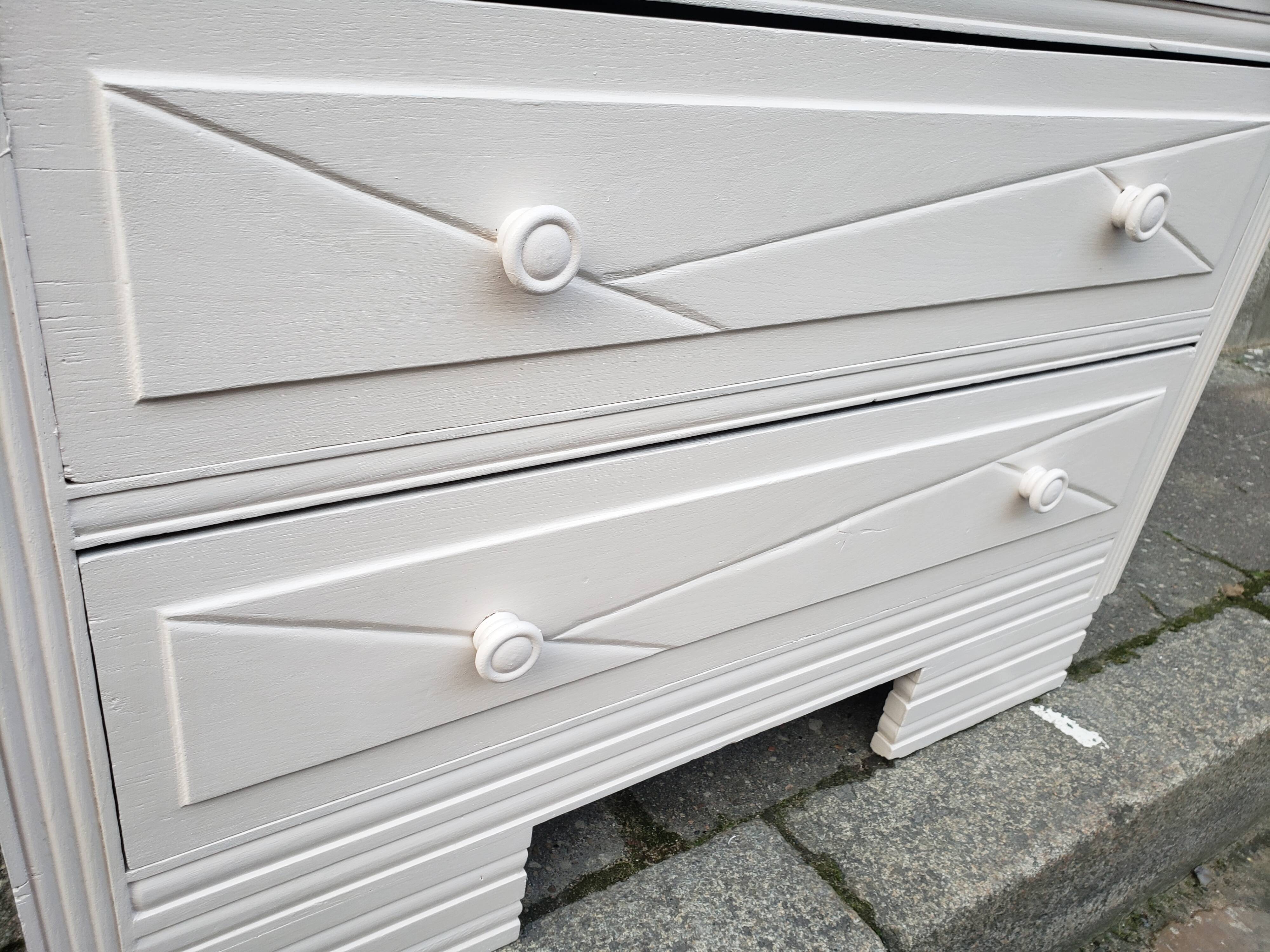 Dresser vintage powder white changing table