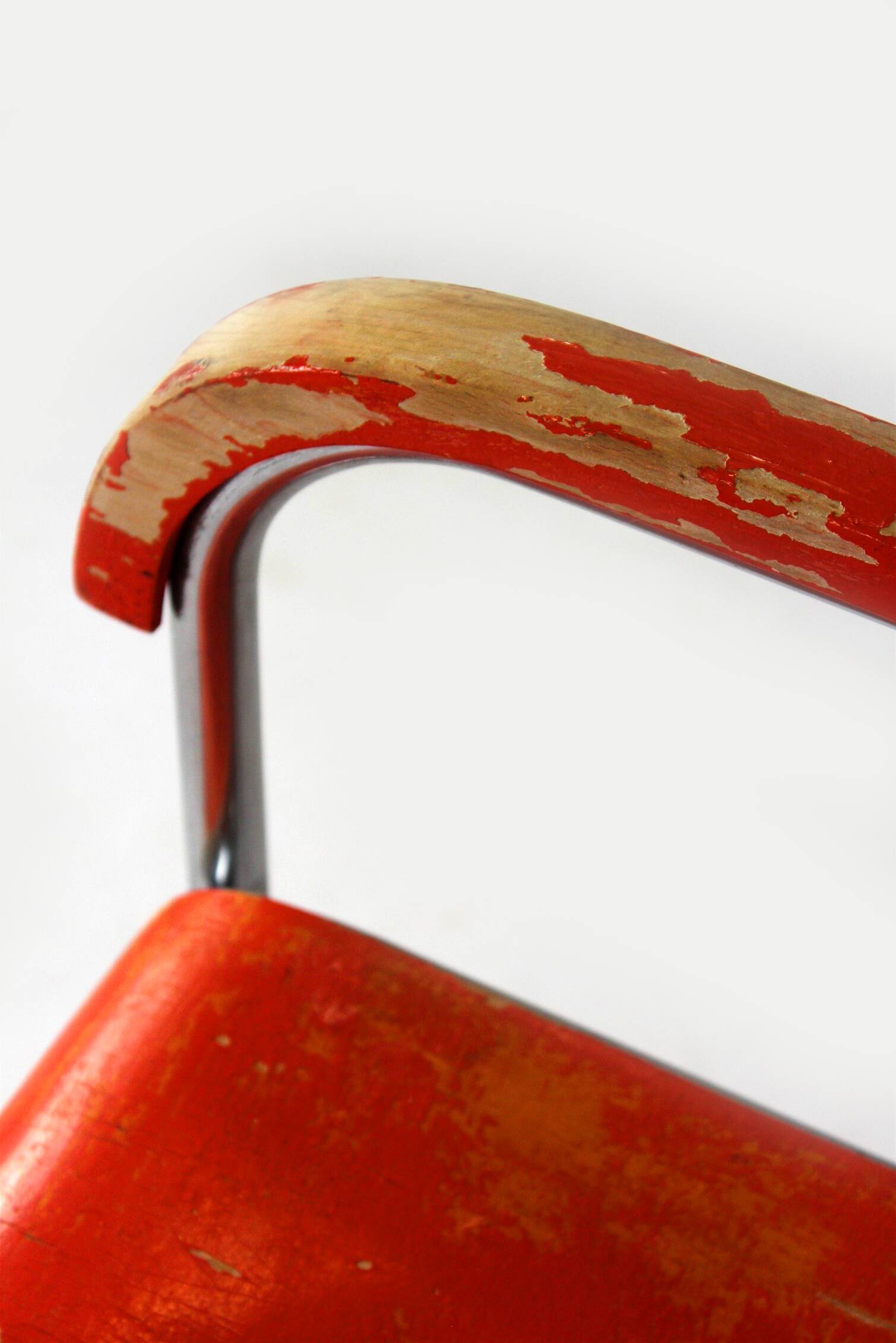 Bauhaus FN 74 Cantilever Chair in Plywood and Chrome by H.J. Hagemann, 1930s