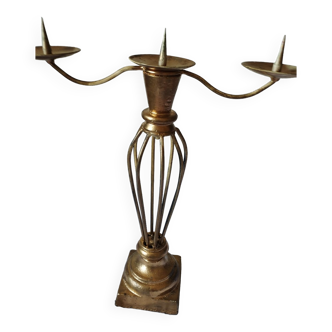 Very encien wrought iron candle holder