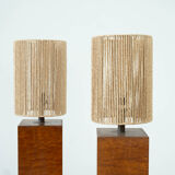 Set of two French table lamps