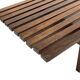 Slatted bench table wenge wood Martin Visser style 60's