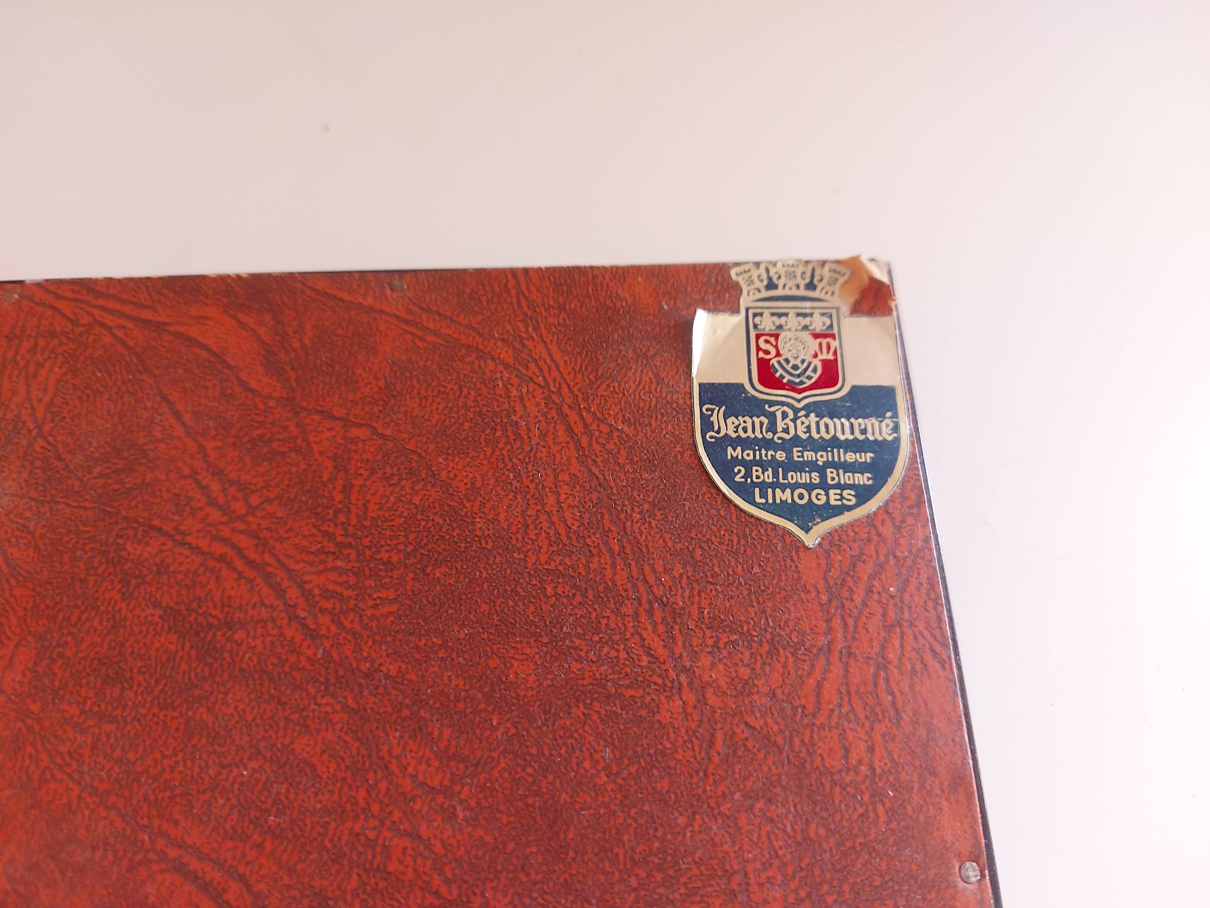 Enameled painting by the artist Tugomir Huberger, master enameler Jean Bétourné, Limoges