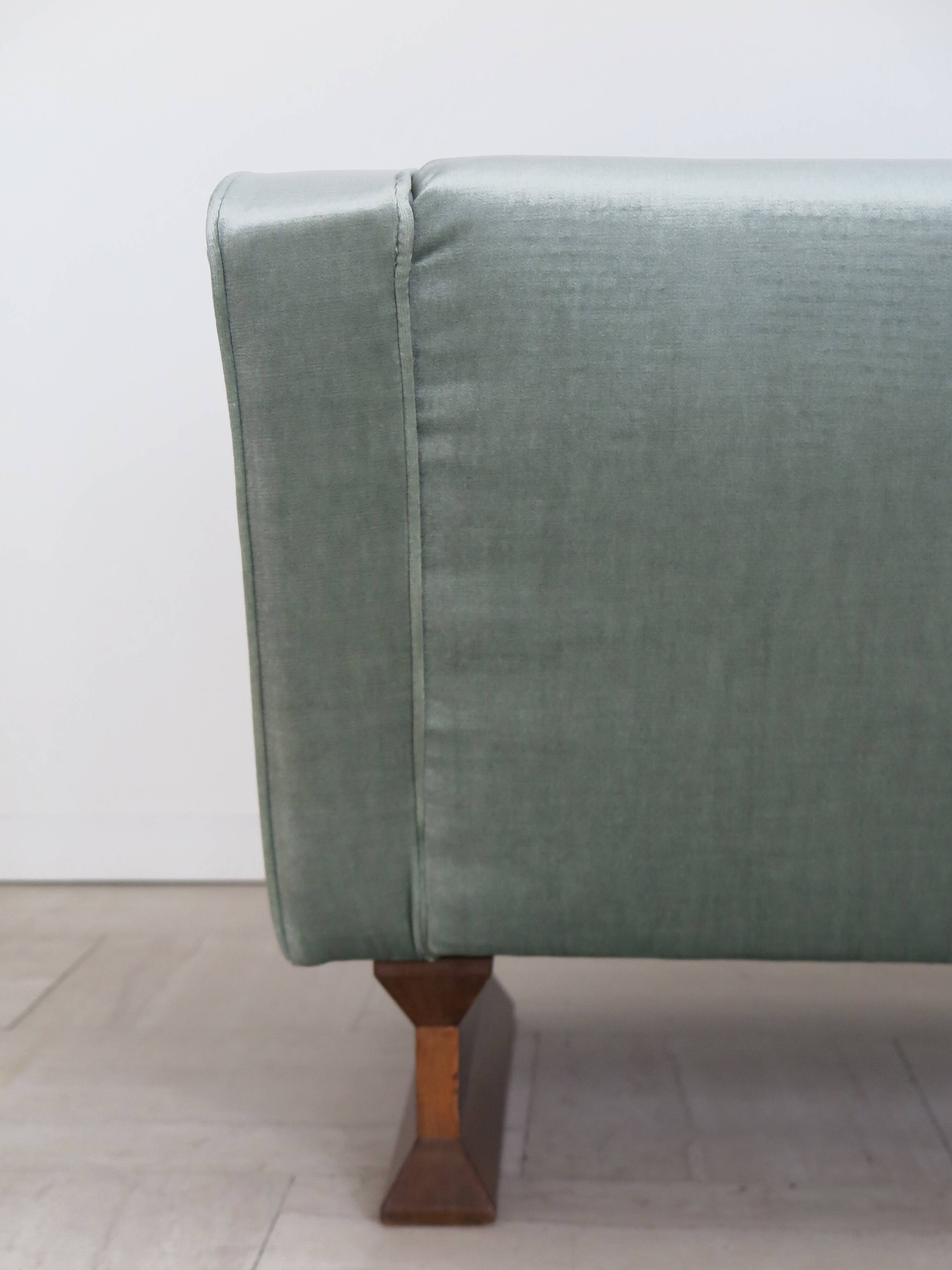 Canapé 2 places en velours Franco Albini pour Poggi, modèle DV33, Italie, années 1960.