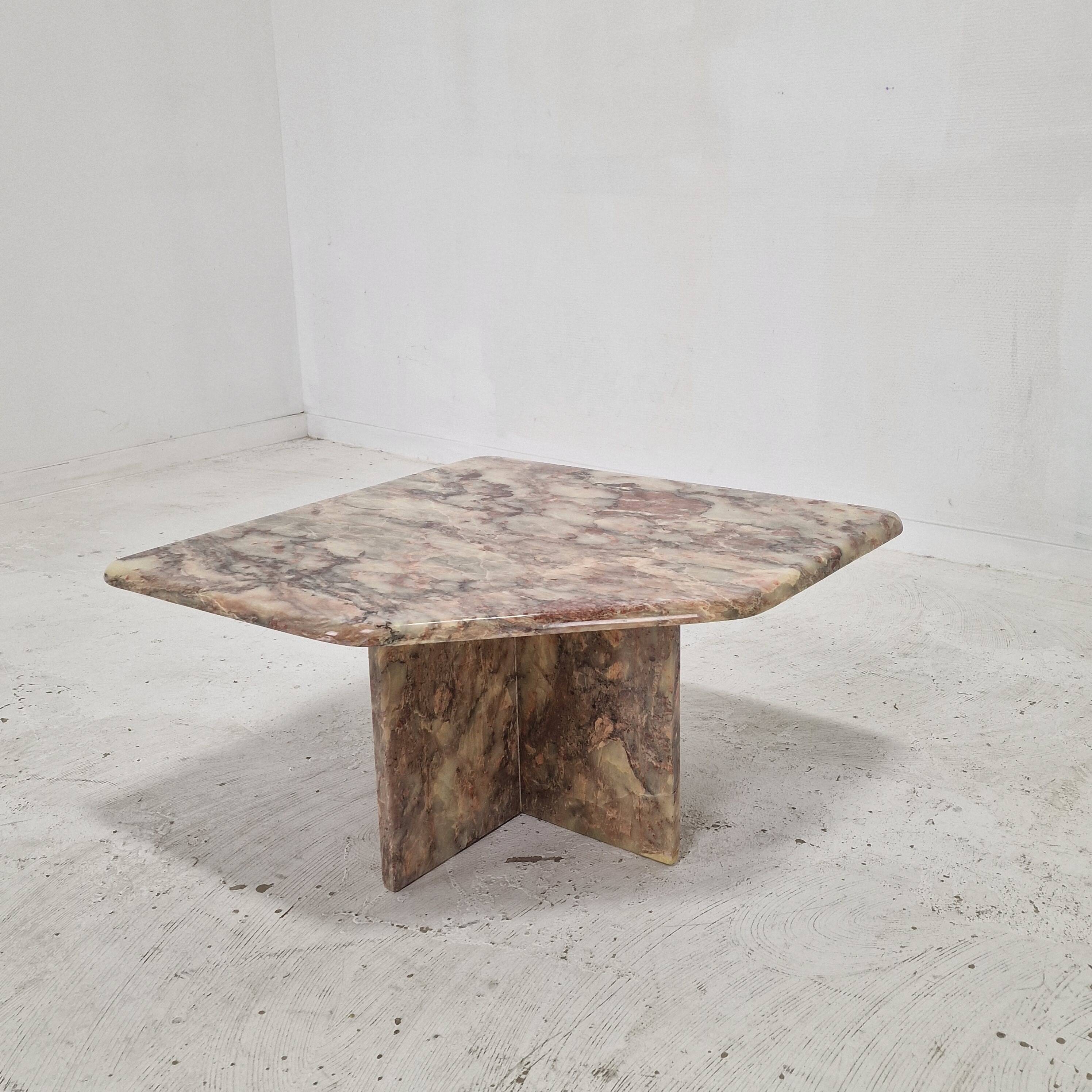 Italian Marble Coffee or Side Table, 1970s