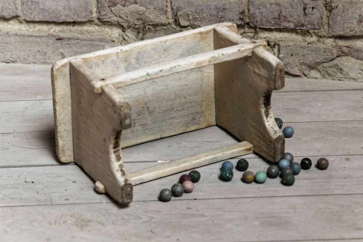 Wooden white foot walk