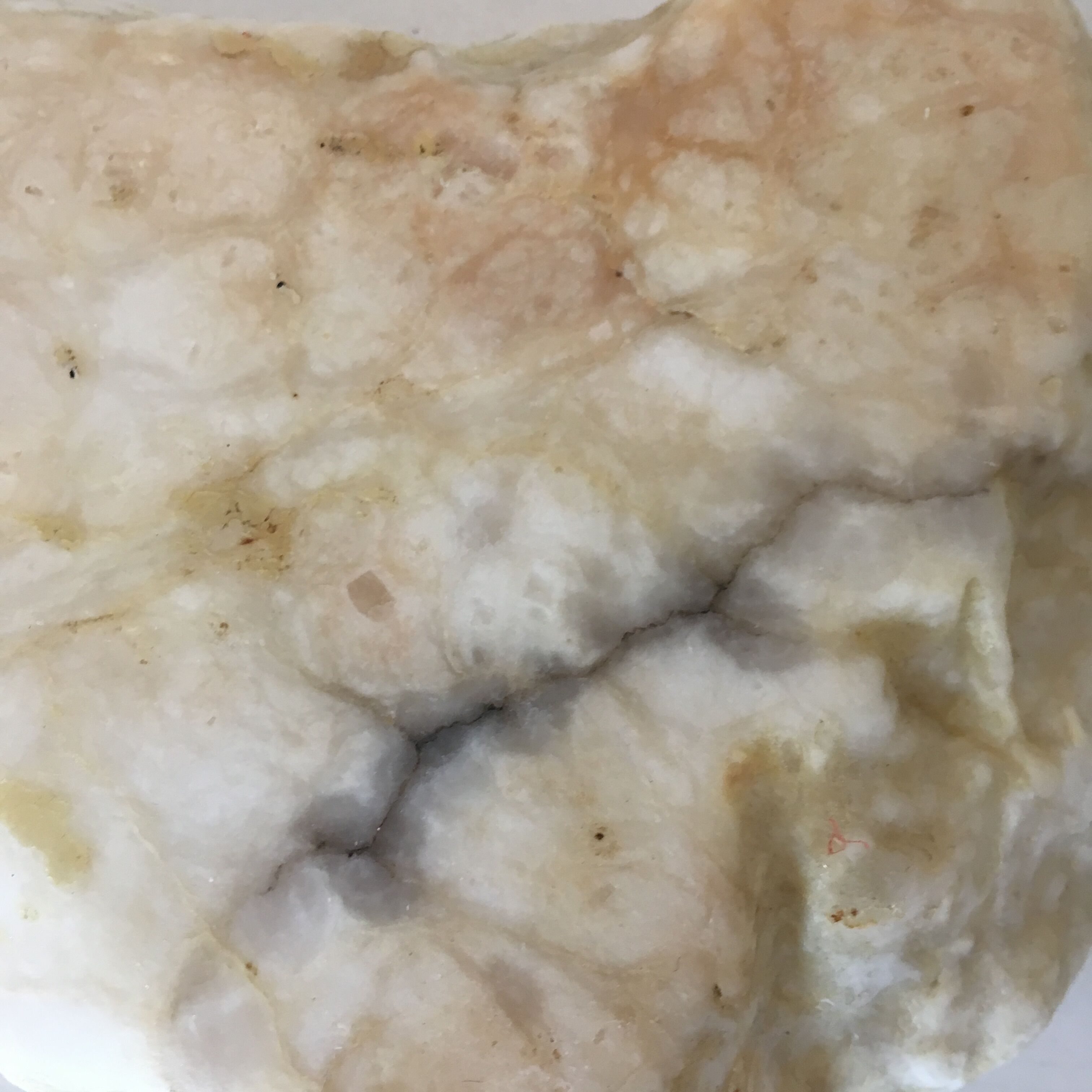 Ashtray in white marble rough stone