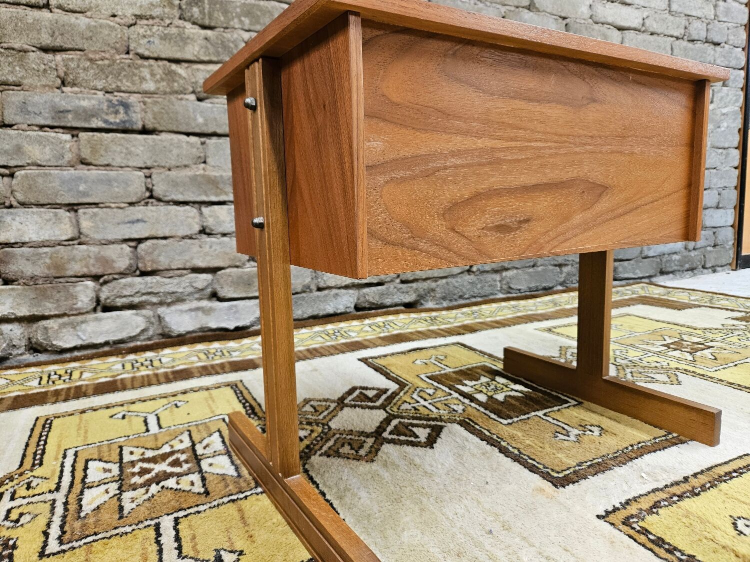 Small Scandinavian bedside table 1960 vintage