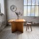 Square modernist table made of solid pine from the 1950s.