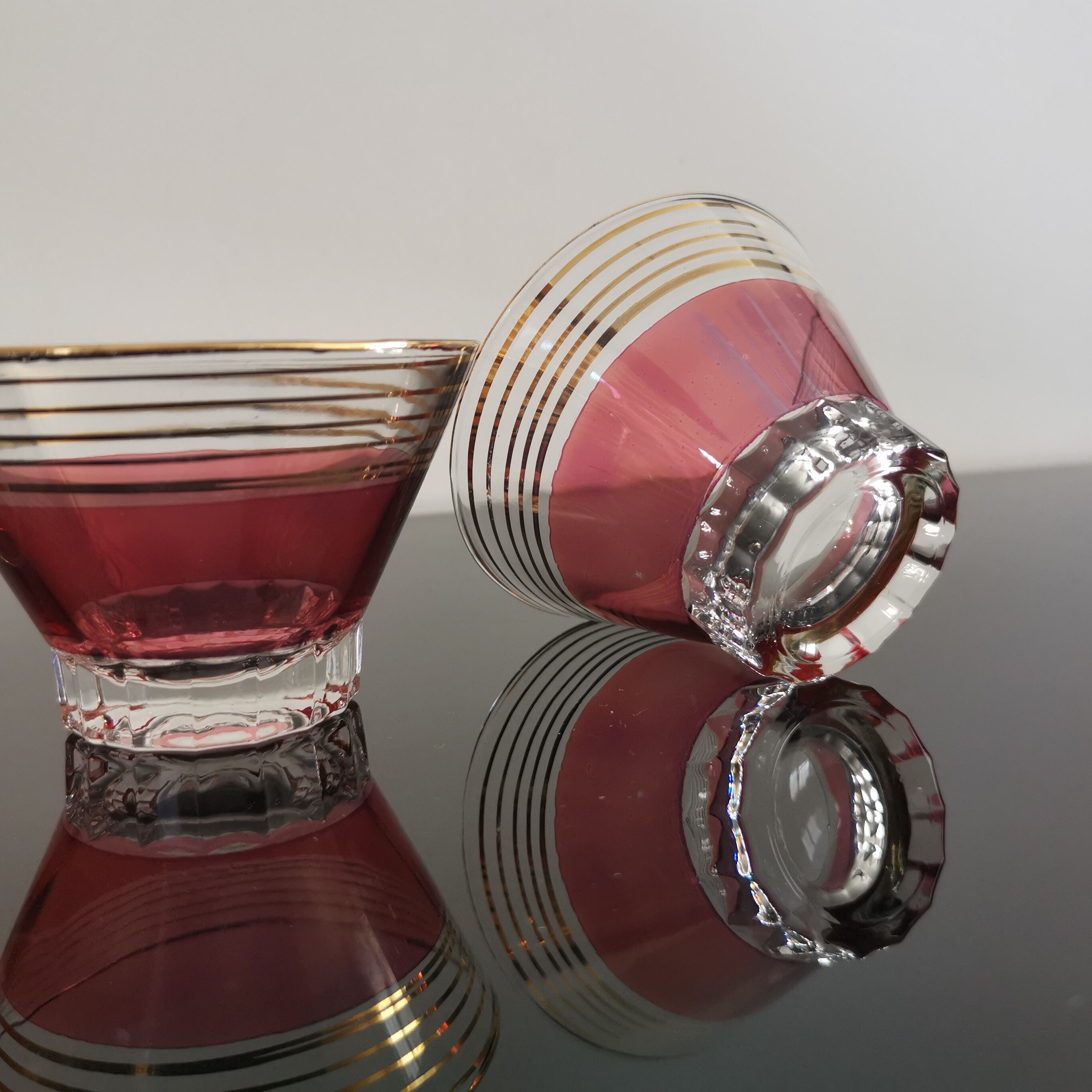 Vintage cups for dessert from the 50s